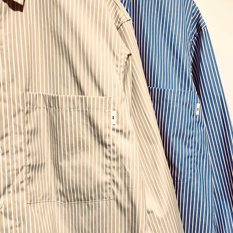 amne "STRIPE R.C"covered shirts (blue)