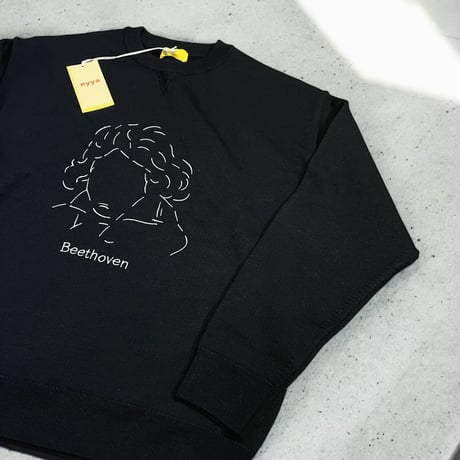 eyya"special pile wool knit sweat [beethoven]"(black)unisex