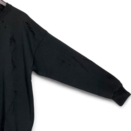 SUBTLE Re label "used damage sweat" (unisex) E