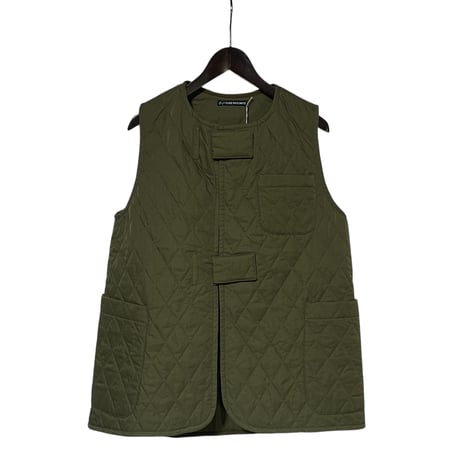 TigreBrocante"nylon twill quilting fastening tape vest“(women's)