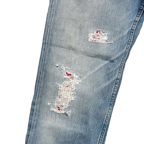 KNIFEWING "rebuild series" used US Levi's bandana crash denim(80A)unisex