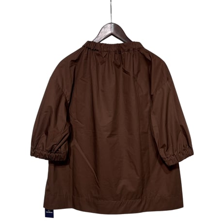 TigreBrocante"80typewriter fulffy stretch blouse"(brown)women's