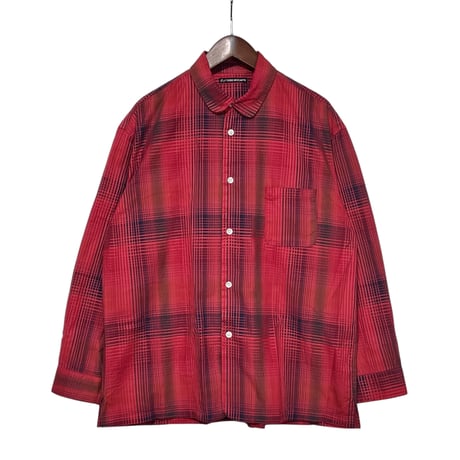 TigreBrocante"satin random checkvenice beach shirts"(red)unisex