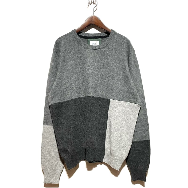 yoused CASHMERE REMAKE PATCHWORK SWEATER