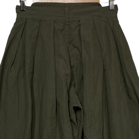 TigreBrocante"high count cotton linen hakama pants“(khaki)women's
