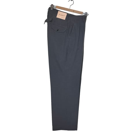 H.UNIT "weather cloth two tuck trousers"(gray)unisex