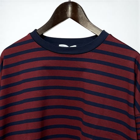 CAERULA PER LIGHTS"border long T"(bordeaux)unisex