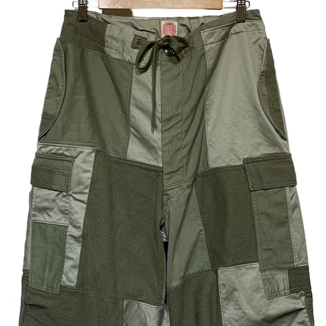 FUNSET OF ART "military patchwork ballon cargo pants"(khaki)unisex-MA