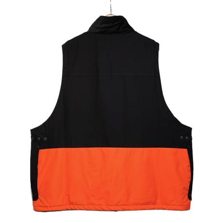 PORTRAITE"over vest"(black×hi-vis orange)unisex