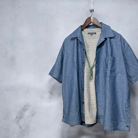 TigreBrocante"rafty heather 天竺 venice beach pocket-T"(heather gray)unisex