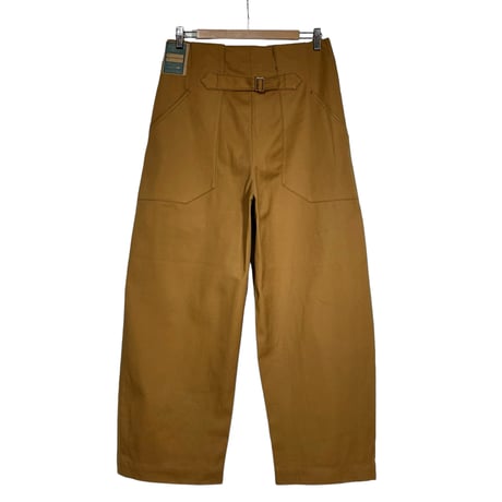 ASEEDONCLOUD"Handwerker cotton duck HW wide trousers"(camel)unisex