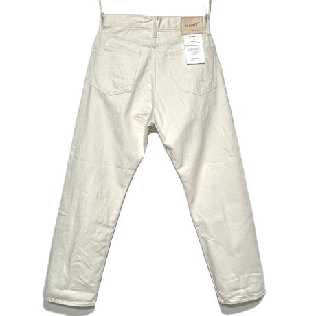H.UNIT "12oz denim regular tapered 5P" (kinari) unisex