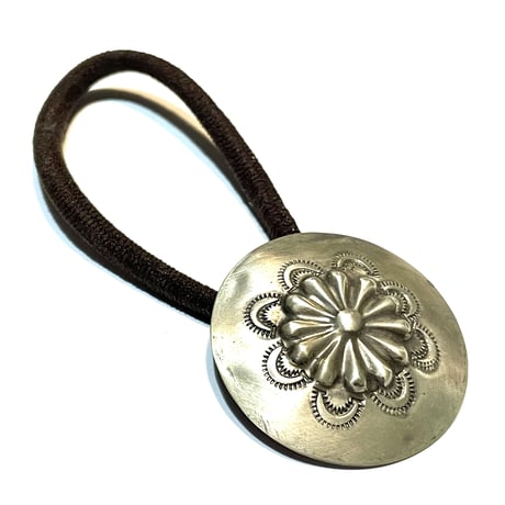 indian jewelry "navajo made concho hair elastic”(G)