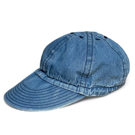 TigreBrocante"10oz denim&cotton satin A-64 cap (unisex)