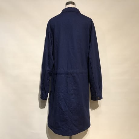 KNIFEWING"80s eurowork jump suites remake shop coat"(navy herring bone)womens