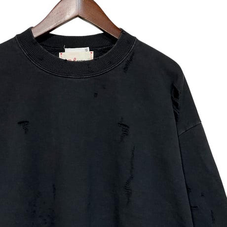 SUBTLE Re label "used damage sweat" (unisex) F