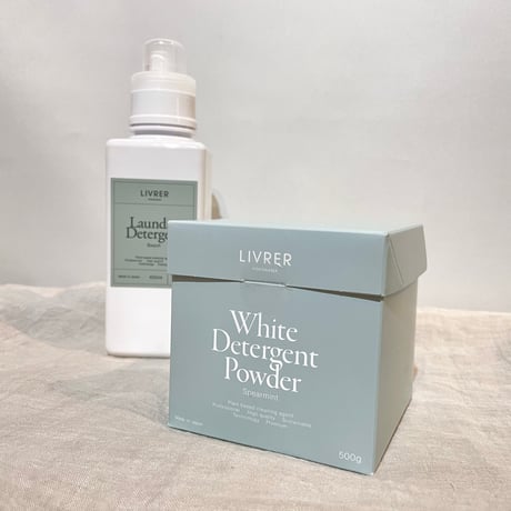 LIVRER "white detergent powder"