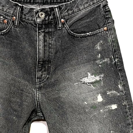 H.UNIT "14oz denim 5P customize" (black) unisex