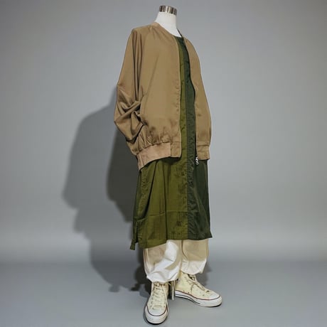 dip ltd "nylon switching onepiece" (olive combi)women's