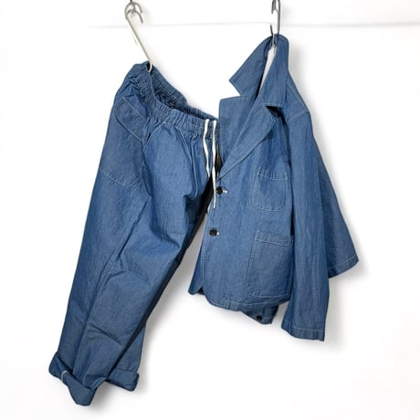 H.UNIT "C/L chambray easy jacket"(indigo) unisex