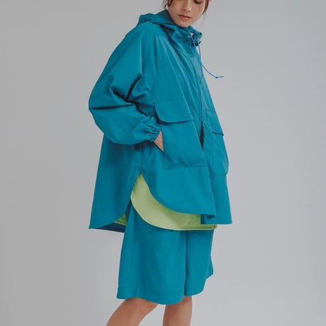 amne "NYLON useful hoodie" (peacock)unisex