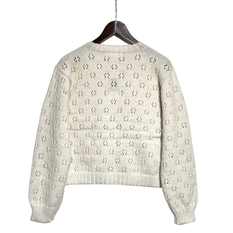 TigreBrocante”flower ladies cardigan“(natural)women's
