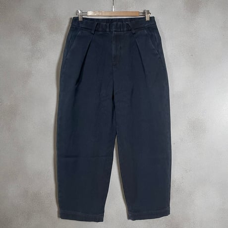 COLINA"sashiko w-tuck pants"(sumi+indigo) unisex