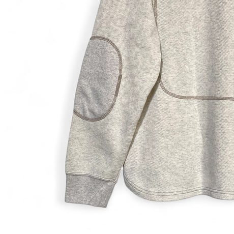 TigreBrocante"3seam honycomb waffle henleyneck L/S T"(oatmeal)unisex
