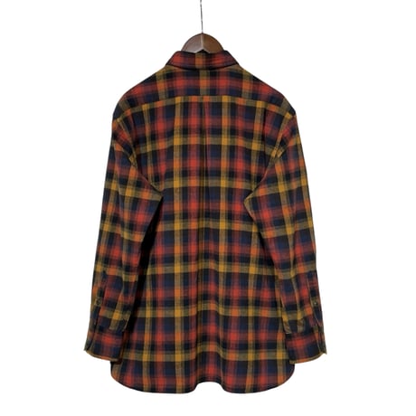H.UNIT"Flannel check shirt"(red) unisex