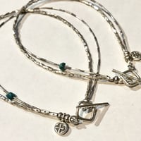 Slowhands "karen silver"anklet (B) unisex