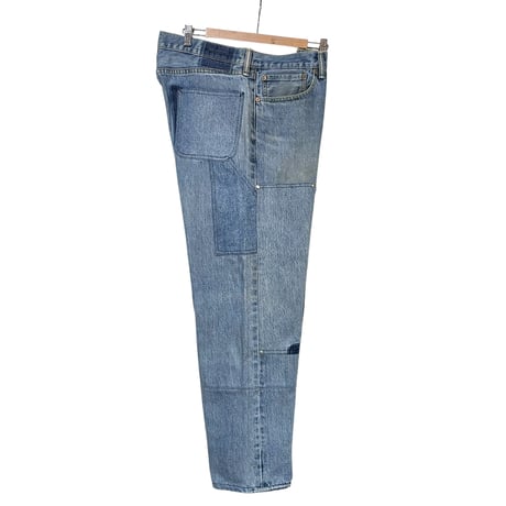 yoused "double knee painter pants" (indigo) size.2B unisex