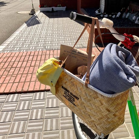 Butler Verner Sails "bamboo×leather market basket"