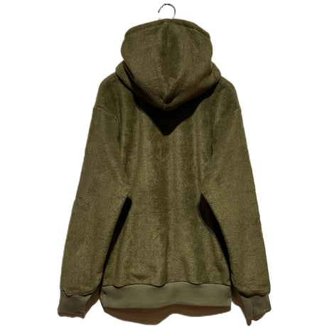 FLISTFIA"army zip wide hoodie"(olive) unisex