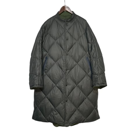 Slow Hands "recycle tent yeti down coat"(olive×olive)MA-unisex