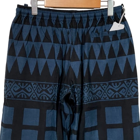 Jawndi "santai pants" batik strip barong(nvy×blk)