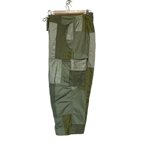 FUNSET OF ART "military patchwork ballon cargo pants"(khaki)unisex-S