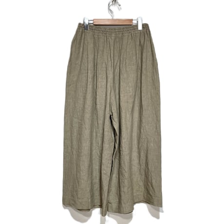 Linen ya"linen wide pants"(beige)women's