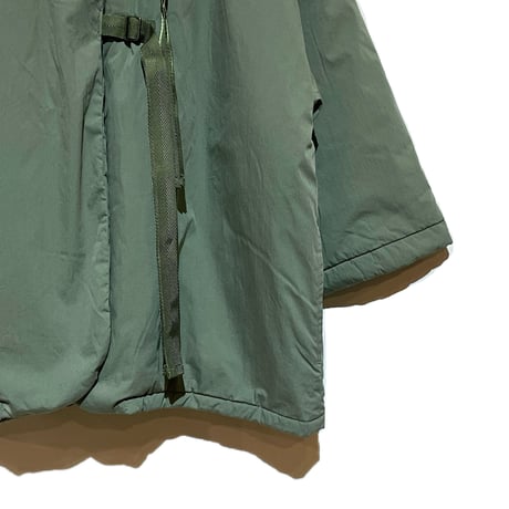 Tigrebocante"cotton×nylon batting tie up wide jacket" (fade green) women's