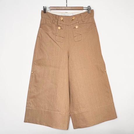 ASEEDONCLOUD"marchant hae trousers" (brown) women's