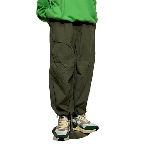 TigreBrocante"cord stripe darts wide pants"(khaki)unisex