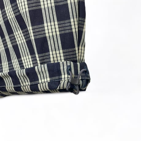 ASEEDONCLOUD"Handwerker indigo check HW culottes" (indigo) women's