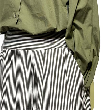 amne "STRIPE skirt" (brown) women’s