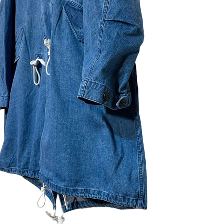 H.UNIT "Denim mods coat washed"(indigo) unisex