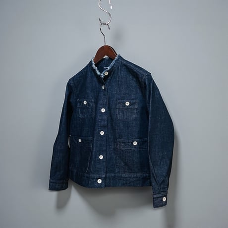 TigreBrocante"13.5oz denim cut off jean jacket"(inidigo)women's