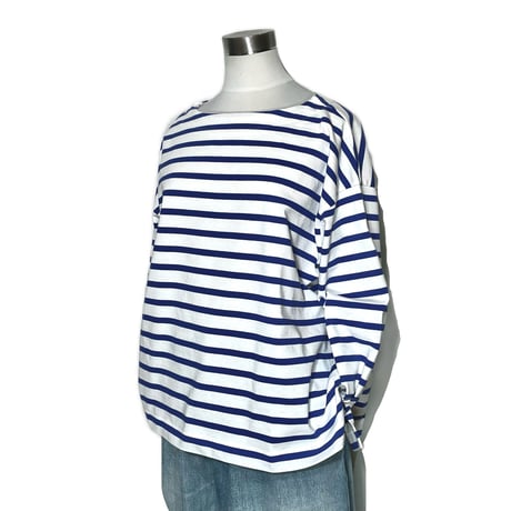 amne "BORDER"gride basque (blue)unisex