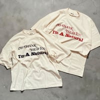 UNDYED 30/PV print-T "I'm Natural" (unisex)RW