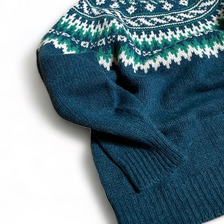 Harley of Scotland"nordic pattern york crew sweater"(s,c,p)unisex