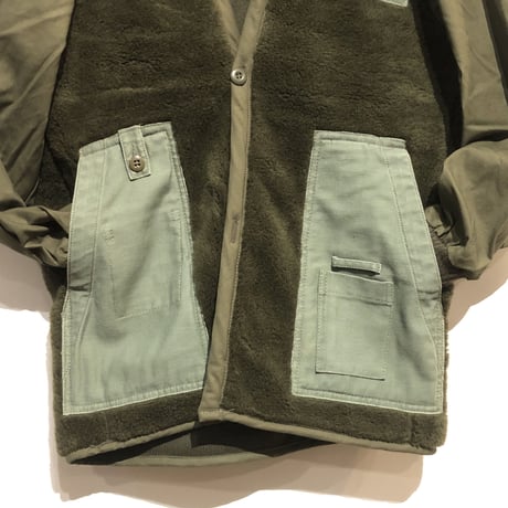 DEAD STOCK REMAKE"netherlands army boa liner"(olive)unisex(B)