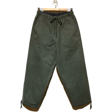 SlowHands”RCL tent loose wanderer pants"(olive-M)unisex