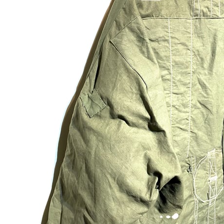 Slow Hands "recycle tent down coat"(olive)S-A unisex